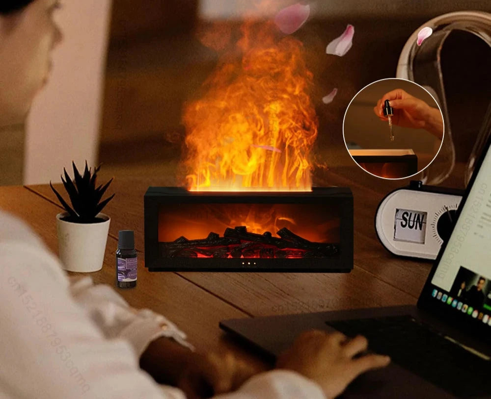 Cheminée Électrique à Effet de Flamme