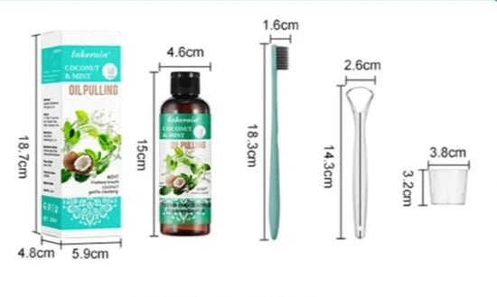 Huile de noix de coco et menthe