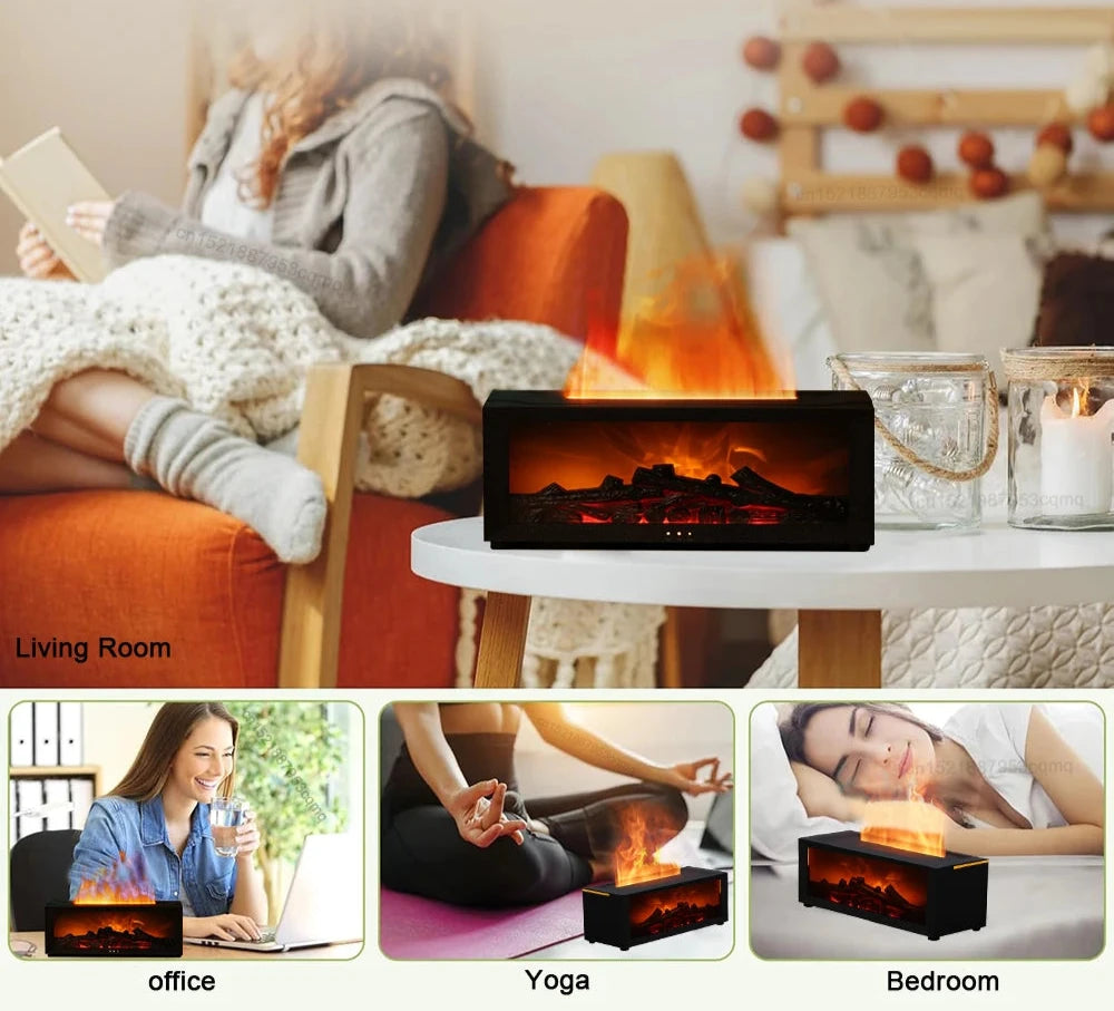 Cheminée Électrique à Effet de Flamme
